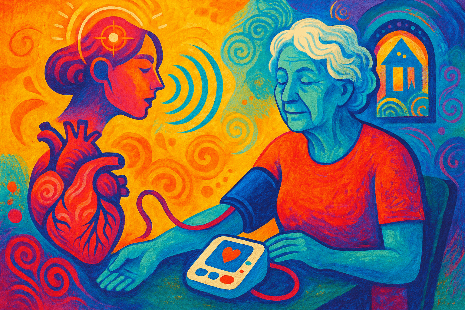 AI Voice Agents Improve Home Blood Pressure Management for Older Adults