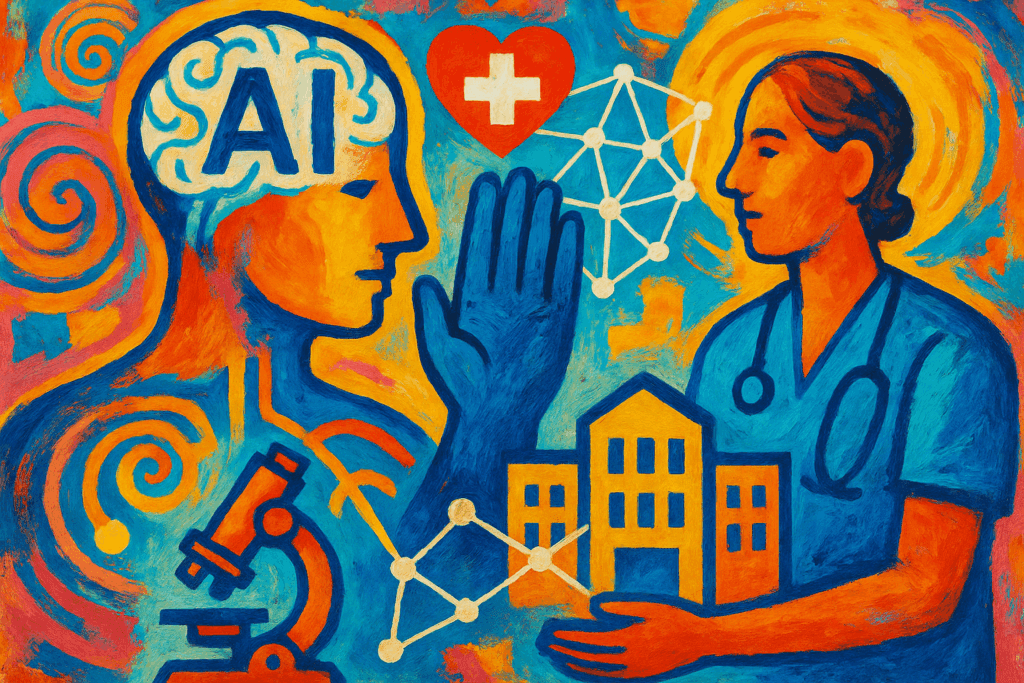 AI in Healthcare Enterprise Networks: Scaling Care Through Data and Collaboration