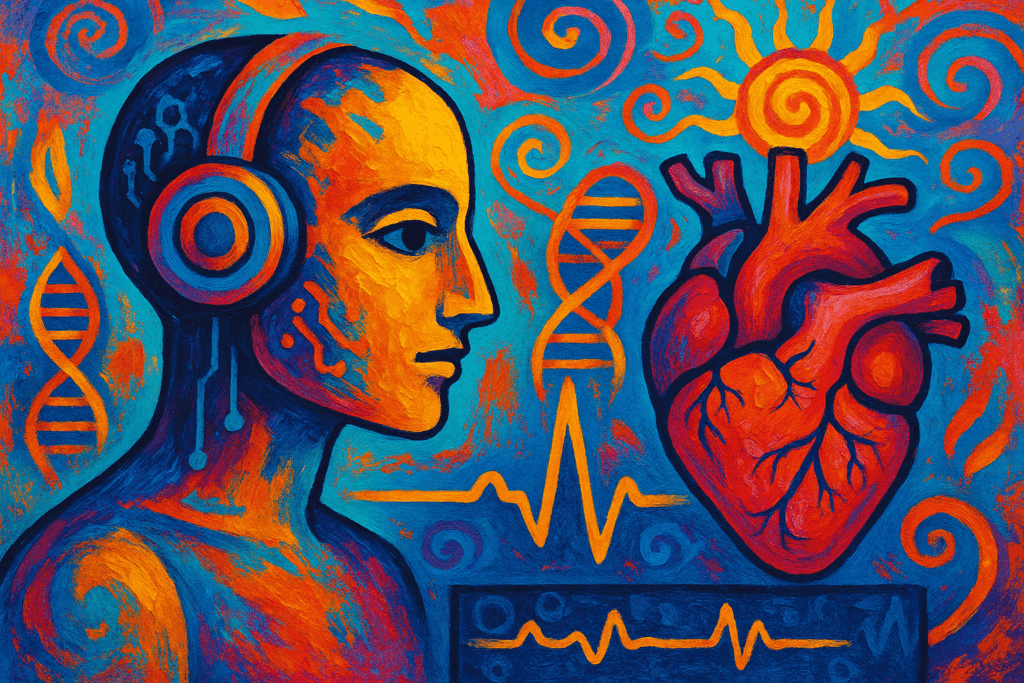 AI's New Beat: Precision Heart Diagnostics with Imaging, ECG and Multi-Omics